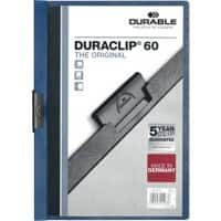 Farde à clip DURABLE Duraclip 60 Bleu foncé Film PP Dos :