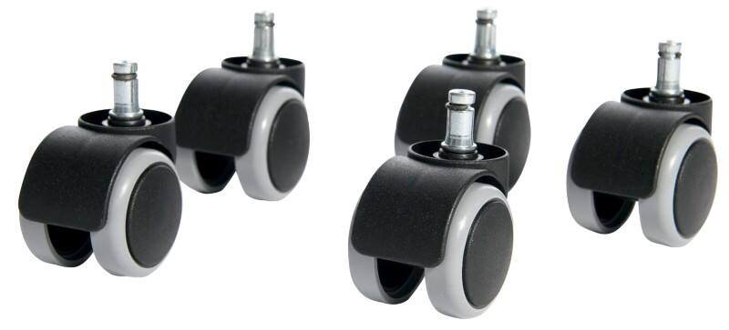 Roulettes pour sols durs TOPSTAR Sydney Gris 5 Unités