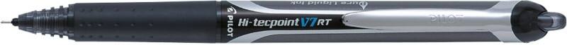 Stylo roller Pilot Hi-Tecpoint RT Rétractable Noir 0,4 mm Moyen Aiguille Rechargeable