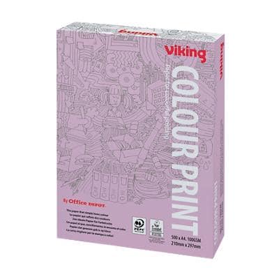 Papier imprimante Viking Colour Print A4 100 g/m² Lisse Blanc 500 Feuilles