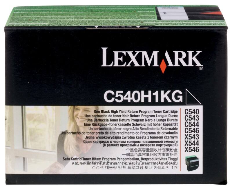 Toner Lexmark D'origine C540H1KG Noir