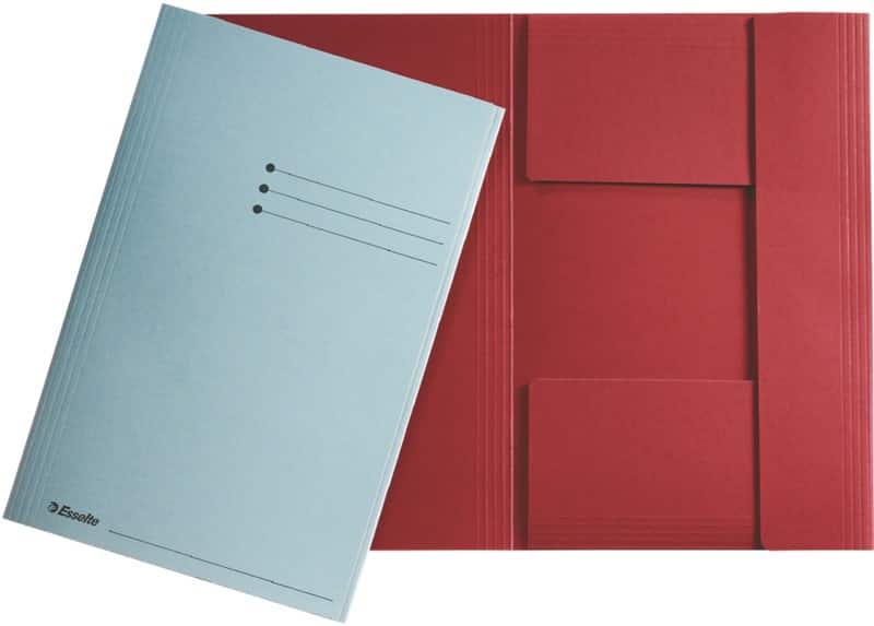 Farde à 3 rabats Esselte Manilla 1032308 foolscap vert carton recyclé 250 feuilles 23,3 x 35 x 2 cm 50 unités