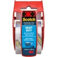 Scotch Ruban Adhésif d'Emballage sur Distributeur Qualité Extra Rouleau de 50 mm x 20 m Transparent