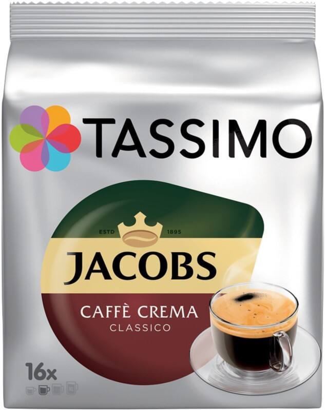 Capsules de café Tassimo Caféiné 7 g 16 unités