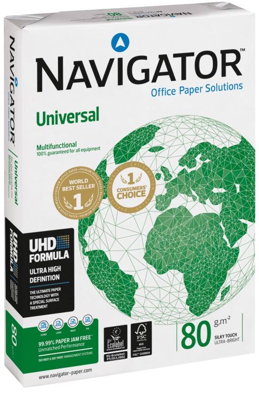 Papier imprimante Navigator Universal A3 80 g/m² Lisse Blanc 500 Feuilles