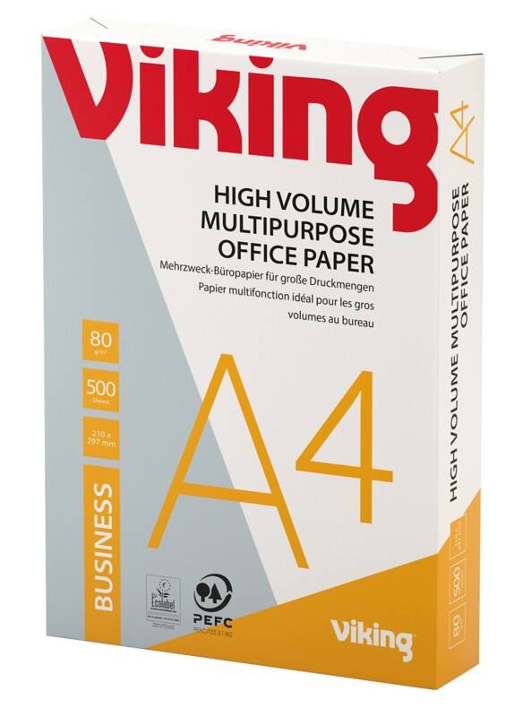 Papier imprimante Viking Business A4 80 g/m² Lisse Blanc 161 CIE 500 feuilles