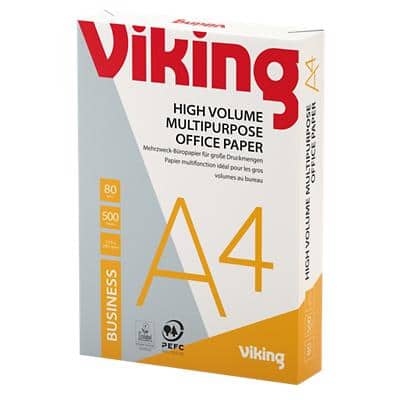 Papier imprimante Business A4 Viking Blanc 80 g/m² Lisse 500 Feuilles
