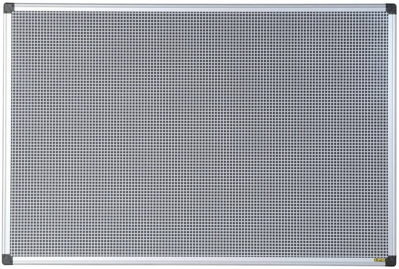 Tableau d'affichage Bi-Office Magnétique Montage mural Acier, Céramique 60 x 45 cm (l x h) Gris