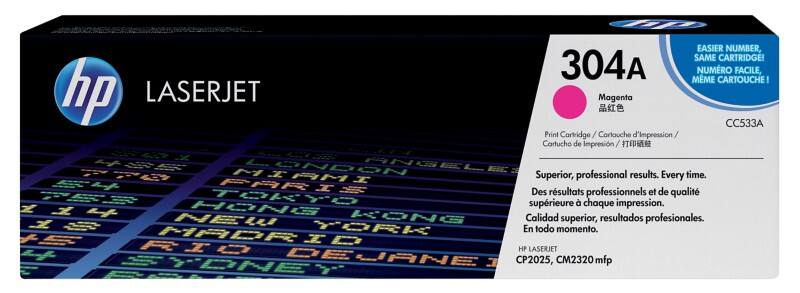 Toner HP 304A D'origine CC533A Magenta