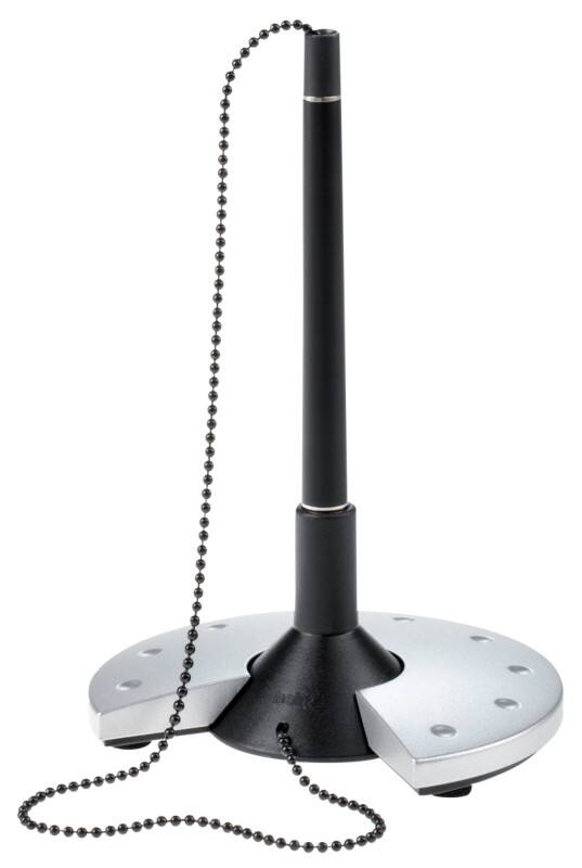 Stylo sur socle helit Non rétractable - Noir