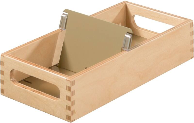 Boîte à fiches HAN A7 Bois 900 Cartes Marron claire