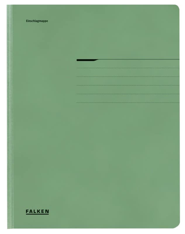 Farde à rabats Falken A4 Vert Carton 24 x 31,8 cm