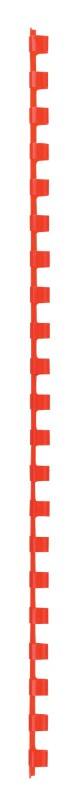 Reliures à anneaux GBC A4 8 mm 45 Feuilles Plastique Rouge 100 Unités