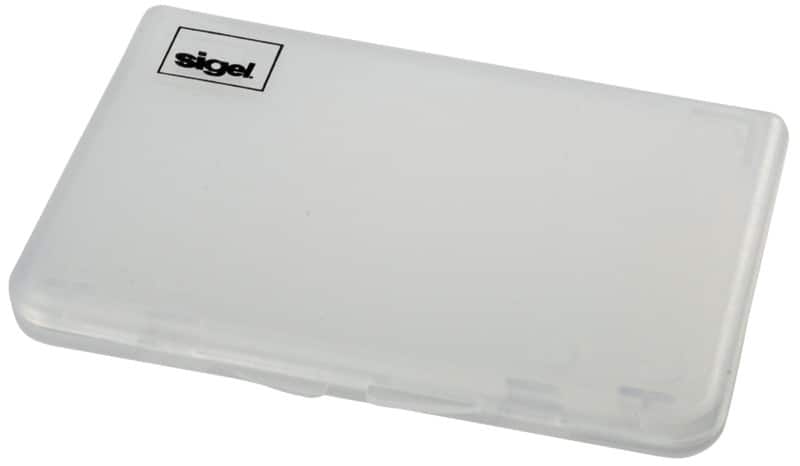 Étui pour cartes de visite Sigel VA140 Transparent 25 cartes 8,7 x 2,7 x 5,5 cm
