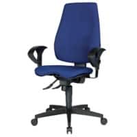 Siège de bureau Realspace Eiger Contact permanent Tissu Bleu