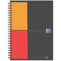 Bloc à spirales OXFORD International A5+ Ligné Polypropylène Noir Perforé 160 Pages 5 Unités de 72 Feuilles
