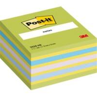 Cube Post-it 76 x 76 mm Couleurs fluo Vert-Bleu 450 Feuilles