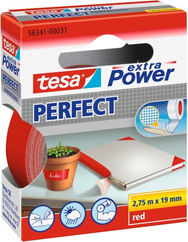 Rubans toilés tesa extra Power Perfect 19 mm (l) x 2,75 m (L)