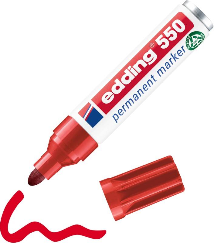 Marqueur permanent edding 550 Rouge