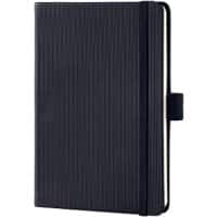 Carnet de notes Sigel Conceptum A6 Noir Couverture en carton. Dos rigide Ligné 97 feuilles