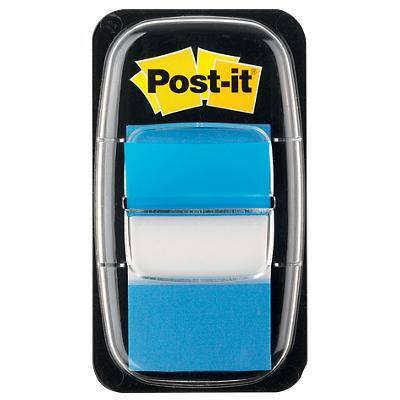 Index adhésifs Post-it Bleu 25,4 x 43,2 mm 50 Bandes