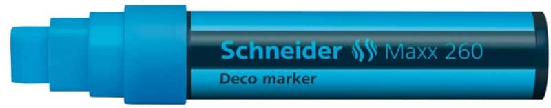 Marqueur craie Schneider Maxx 260 Bleu Large Biseauté 15 mm