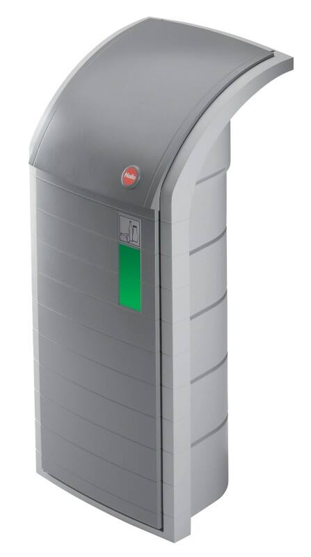 Poubelle Hailo Profiline WSB 120 gris 450 x 500 x 1 100 mm