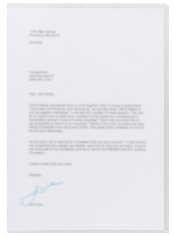 Pochette coin Viking Economy A4 Transparent PP (Polypropylène) 90 microns 100 unités