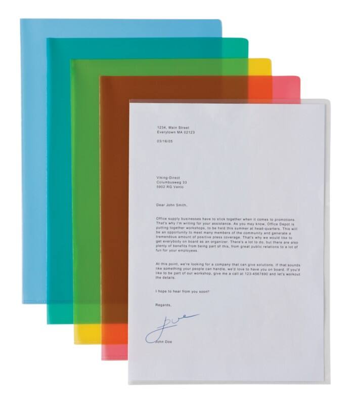 Pochettes coins Viking Deluxe Stark A4 Assortiment PP (Polypropylène) 145 microns 25 unités