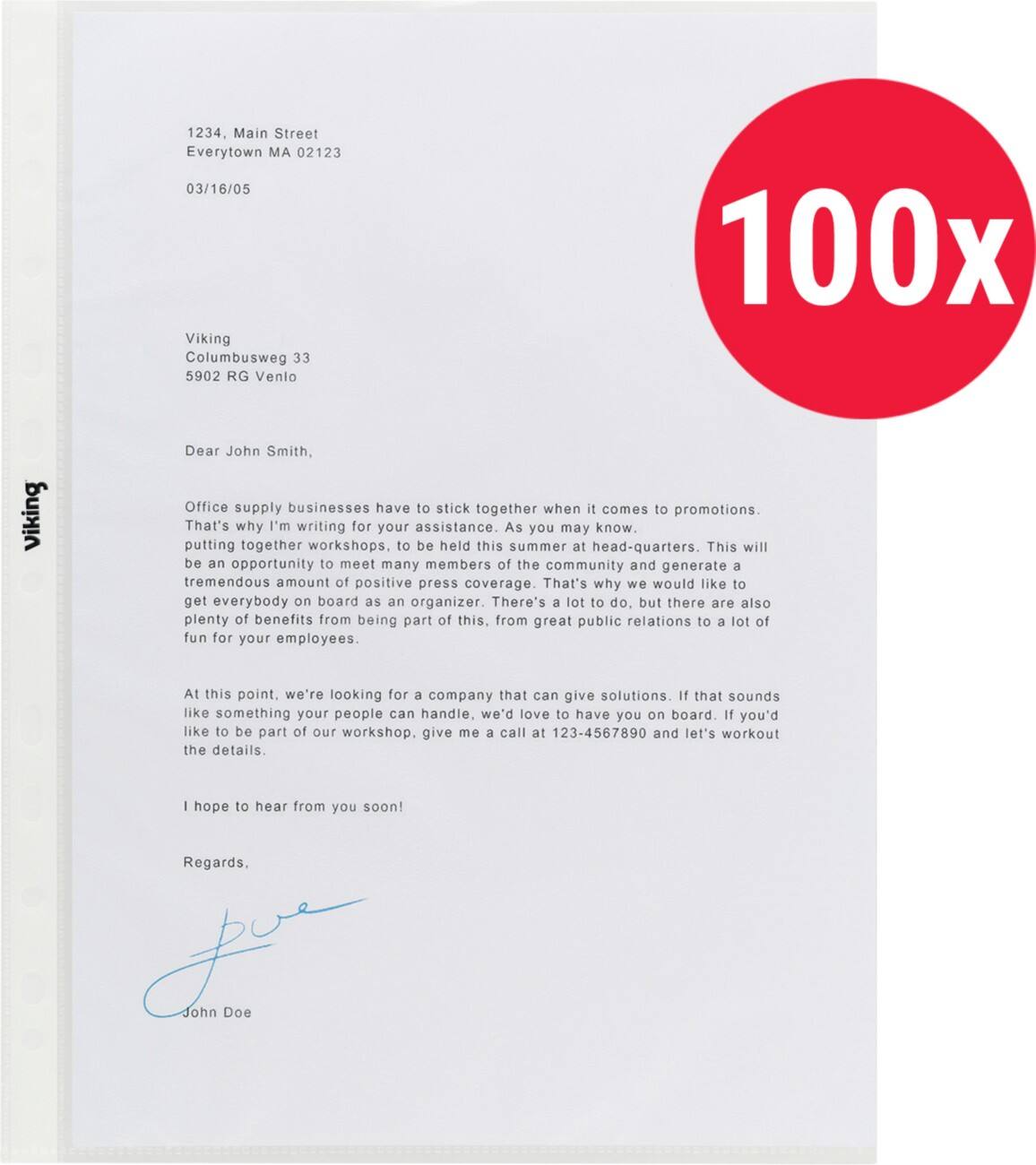 Pochettes perforées Niceday Economy A4 11 trous Transparent Polypropylène 55 microns 21 x 29,7 cm 100 unités