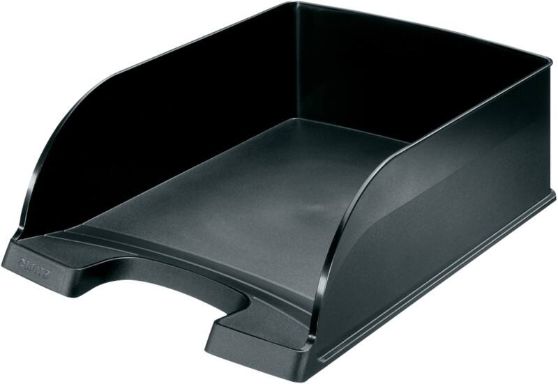 Corbeille à courrier Leitz Plus 5233 Jumbo A4 Noir 25,5 x 35,7 x 10,3 cm