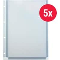 Pochette perforée Kolma Voluma A4 Brillant Transparent 180 microns Polypropylène Ouverture au-dessus 4 perforations 56622.2 5 Unités