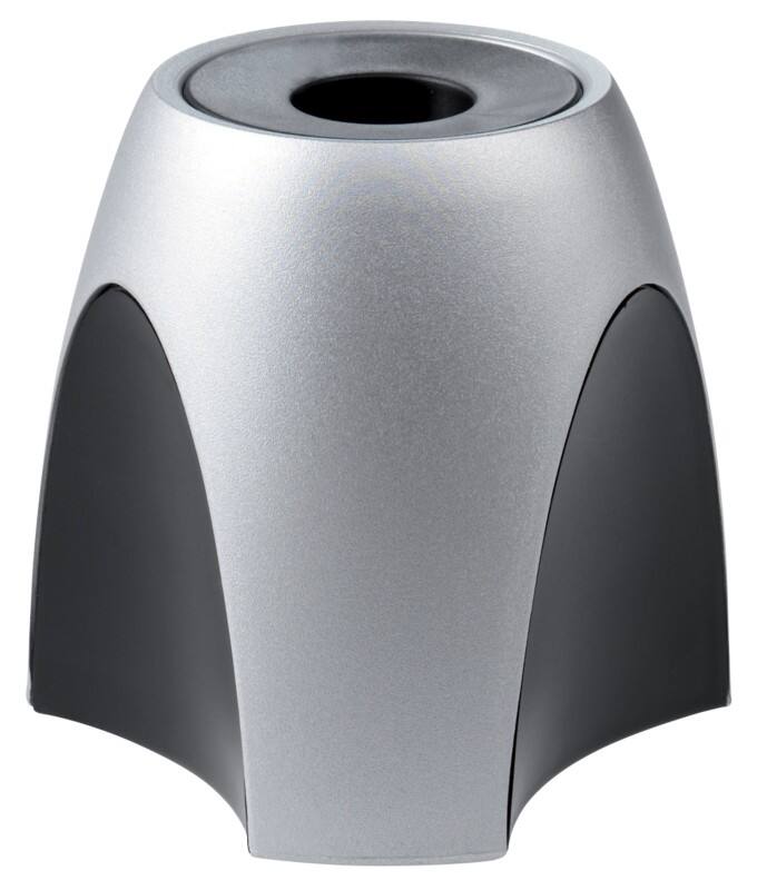 Distributeur de trombones HAN Delta Noir, argenté 9,5 x 9,5 x 8,8 cm