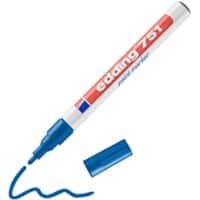 Marqueur peinture edding 751 - Pointe ogive fine -  Bleu