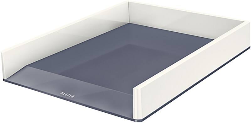 Corbeille à courrier Leitz WOW Dual A4 Blanc, gris 26,7 x 33,6 x 4,9 cm