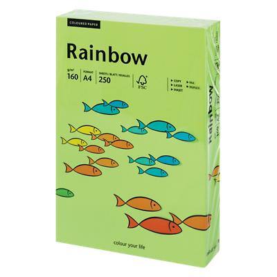 Papier Rainbow A4 160 g/m² Vert vif 250 Feuilles