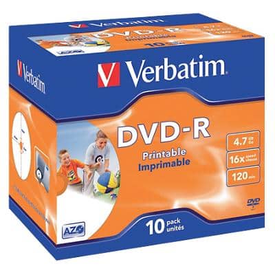 DVD-R enregistrable Verbatim 4.7 Go 10 Unités