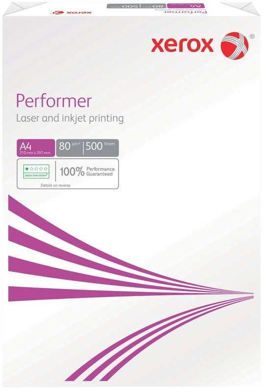 Papier imprimante Performer A4 Xerox Blanc 80 g/m² Lisse 500 Feuilles
