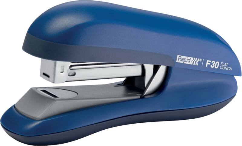 Agrafeuse Rapid Fashion F30 23256501 Flat Clinch xxx bleu 30 feuilles 24/6, 26/6 métal, plastique