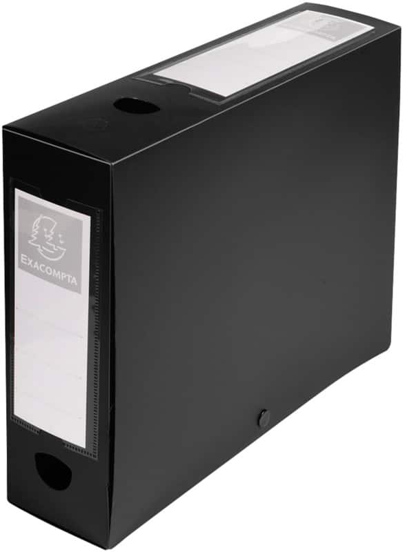 Trieur Opaque Exacompta 59831E A4 PP (Polypropylène) Bouton-pression 25 (L) x 8 (P) x 33 (H) cm Noir 8,0 cm