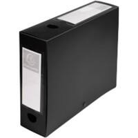 Trieur Opaque Exacompta 59831E A4 PP (Polypropylène) Bouton-pression 25 (L) x 8 (P) x 33 (H) cm Noir 8,0 cm