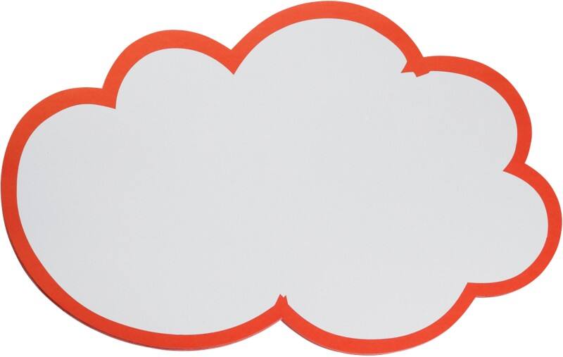 Cartes de modération Franken Nuage Rouge, blanc 62 x 37 cm 20 Unités 20 Unités