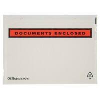 Enveloppes Office Depot Document ci-inclus C6 162 x 162 mm Auto-adhésif Imprimé Paquet de 1000 unités
