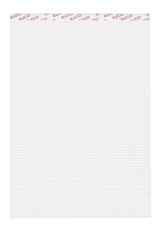Bloc-notes Elco A4 Quadrillé Collé Blanc Perforé 200 Pages 10 Unités de 100 Feuilles