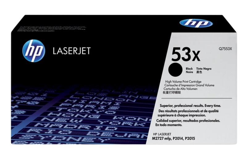 Toner HP 53X D'origine Q7553X Noir