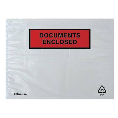 Enveloppes Office Depot Document ci-inclus C5 229 x 162 mm Auto-adhésif Imprimé Paquet de 250 unités