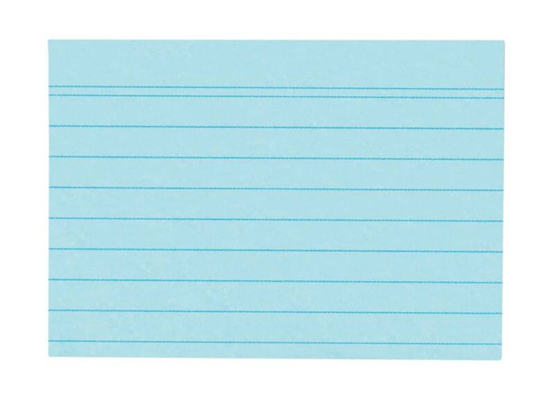 Fiches index alphabétique herlitz 10836203 Bleu 14,8 x 10,5 cm 100 Unités