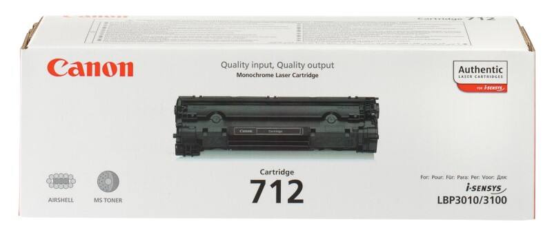 Toner 712 D'origine Canon Noir