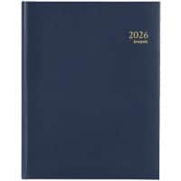 Agenda Brepols Timing Lima 2026 1 Semaine sur 2 pages Allemand, Anglais, Français, Italien, Néerlandais, Espagnol Bleu 0,136,1256,06,6,0