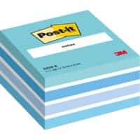 Notes adhésives Post-it 76 x 76 mm Bleu pastel 450 Feuilles